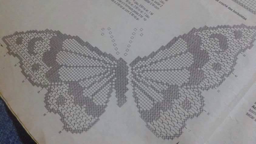 Bellissime applicazioni di farfalle all'uncinetto con schema il ... Centrotavola uncinetto schema