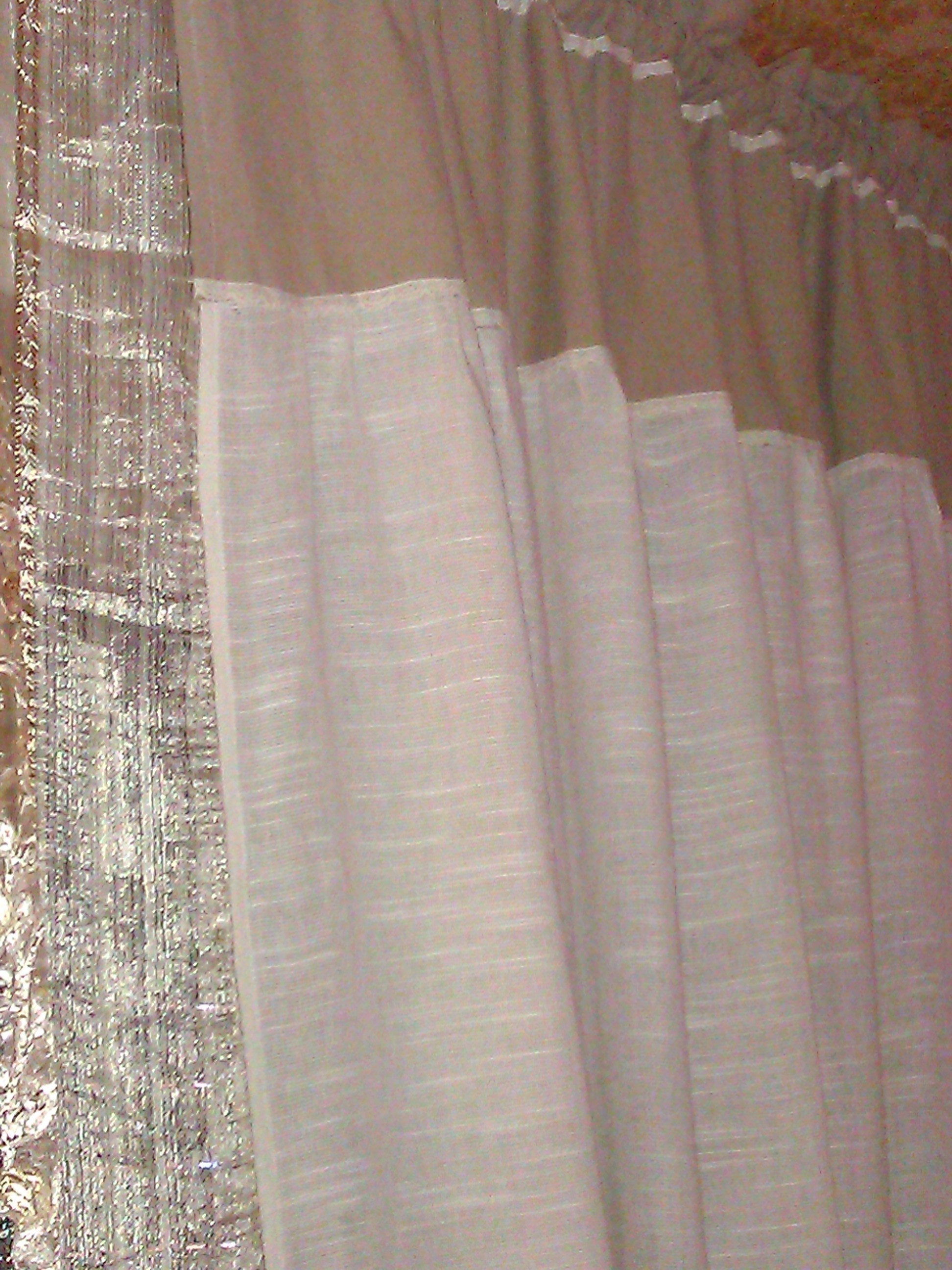 Tende Uncinetto E Lino.Altra Tenda Di Lino In Stile Shabby Il Blog Italiano Sullo Shabby Chic E Non Solo